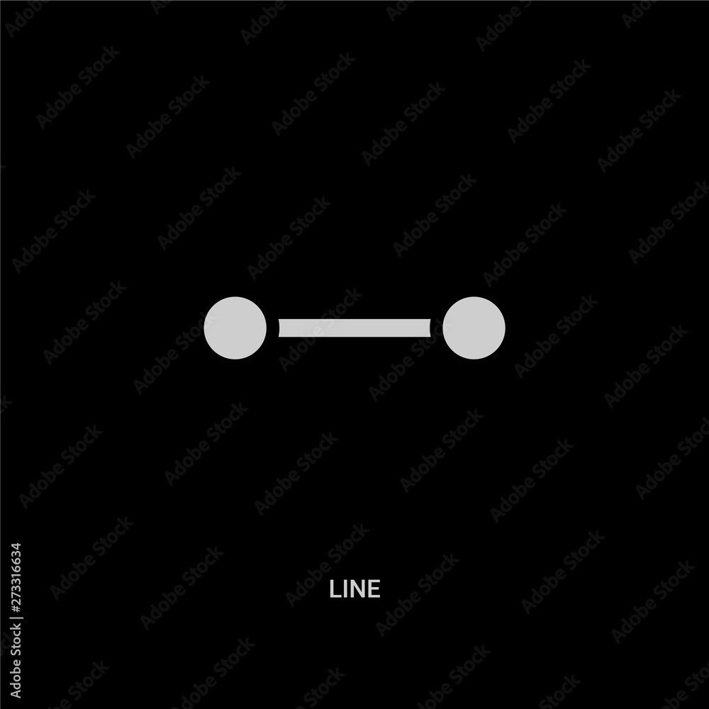 white line vector icon on black background. modern flat line from geometry concept vector sign symbol can be use for web, mobile and logo. white line vector icon on black background. modern flat line from geometry concept vector sign symbol can be use for web, mobile and logo.