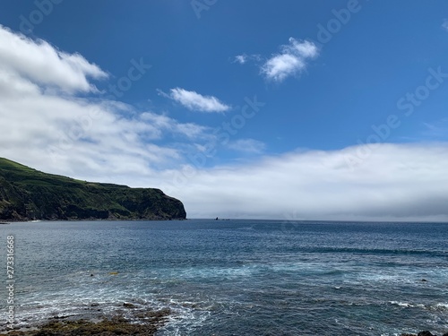 sea and blue sky on São Miguel island, Azores, Portugal near Ponta De Mosteiros © Egor Kunovsky