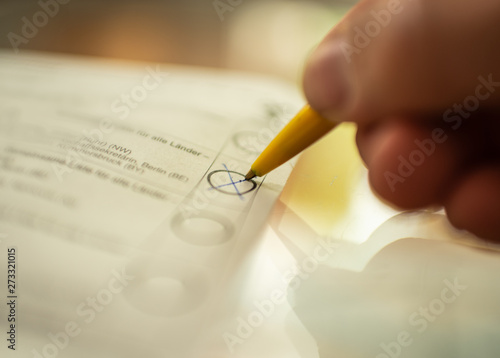 Wahl Kreuz machen | wählen gehen