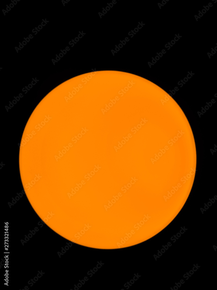 Beautiful abstract texture orange yellow and red circle stars the solar system on black isolated background and wallpaper 