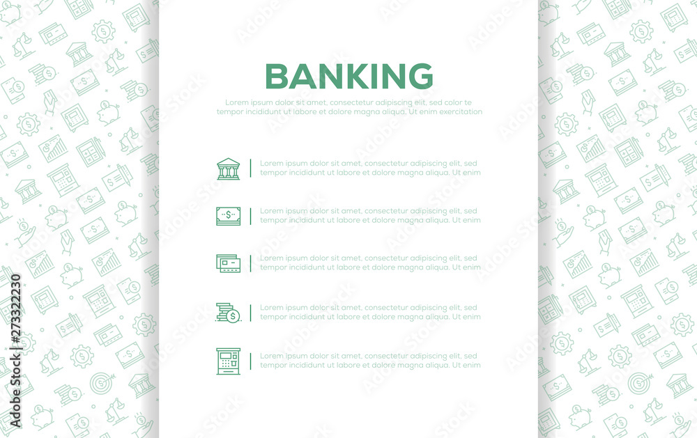 BANKING SEAMLESS PATTERN BANKING SEAMLESS PATTERN