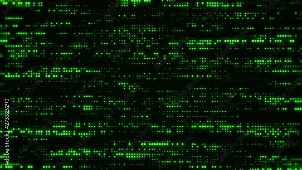 Flowing Matrix Digital Green Dots Loop Motion Background Flowing Matrix Digital Green Dots Loop Motion Background