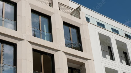modern building facade, real estate exterior  -