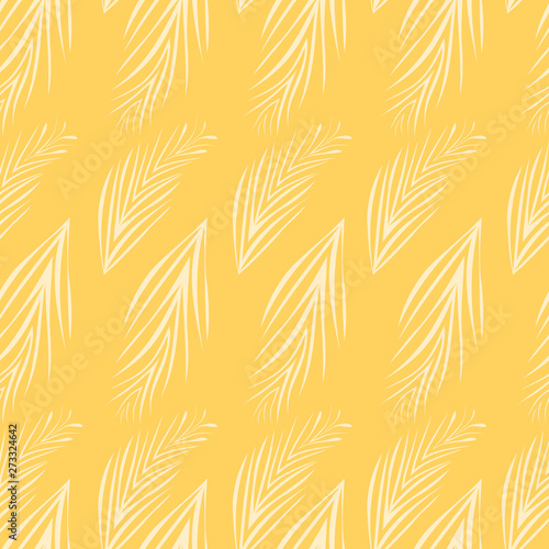 Seamless tropical palms seamless pattern. Great for beach house decor, stationery and invitation backgrounds, textiles, fashion and resort and spa flyers. Vector.