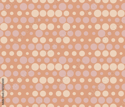 Seamless rows of dots with halftone effect. Bubbles pattern