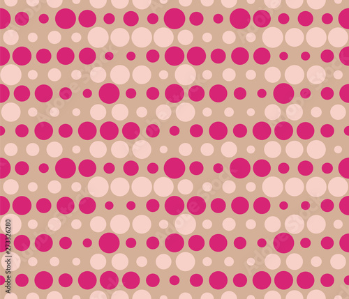 Seamless rows of dots with halftone effect. Bubbles pattern