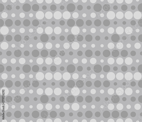 Seamless rows of dots with halftone effect. Bubbles pattern
