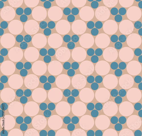 Wallpaper Mural  Seamless pattern of circles, abstract vector background texture, wallpaper design with geometric shapes, artsy graphic ornament, vintage fabric or textile print  Torontodigital.ca