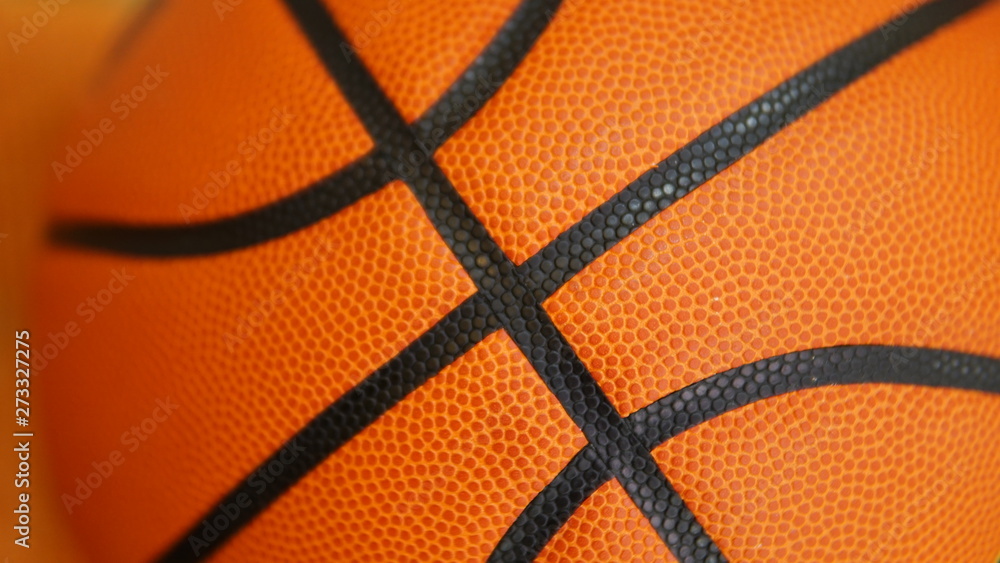 Obraz premium Closeup detail of basketball ball texture background