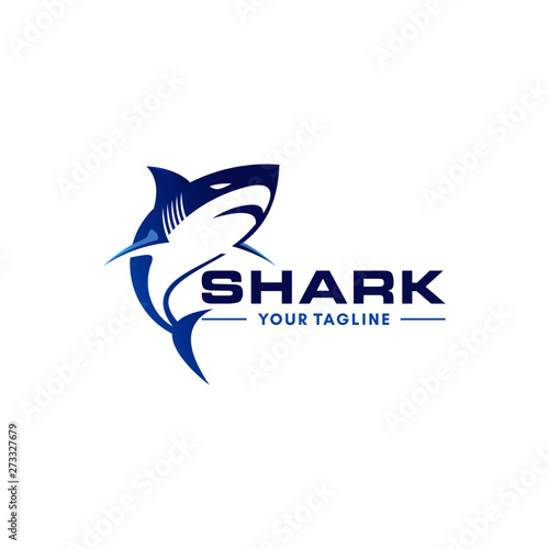 Wild Shark Logo Stock Image