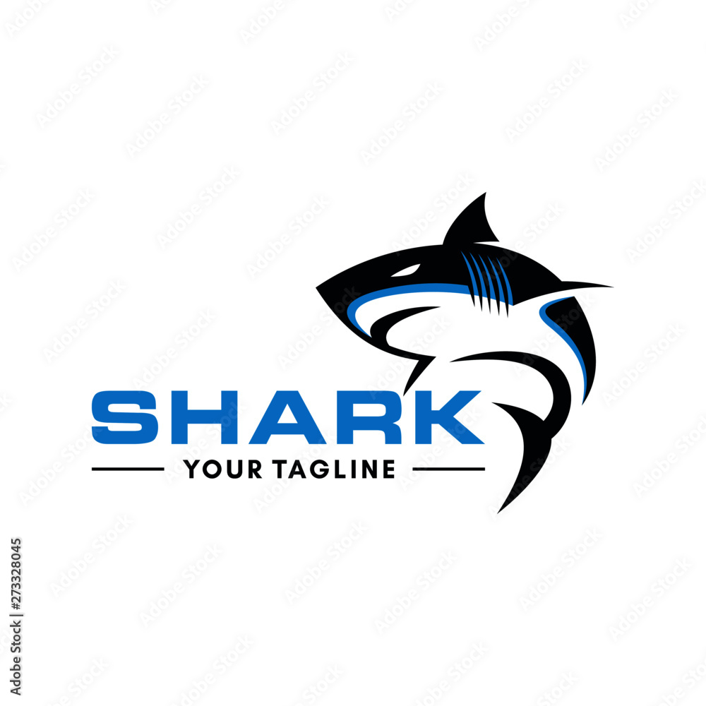 Obraz premium Wild Shark Logo Stock Image