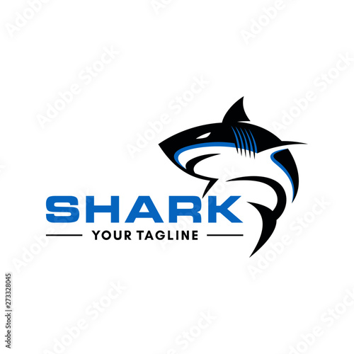 Wild Shark Logo Stock Image