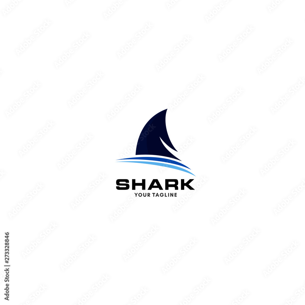 Fototapeta premium Wild Shark Logo Stock Image