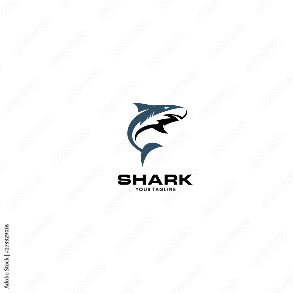 Wild Shark Logo Stock Image Wild Shark Logo Stock Image