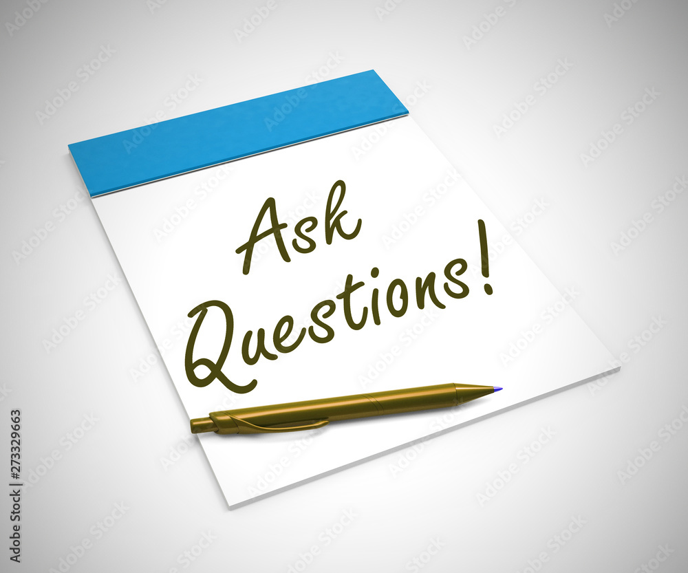 Ask questions concept icon to show help and advice - 3d illustration Ask questions concept icon to show help and advice - 3d illustration