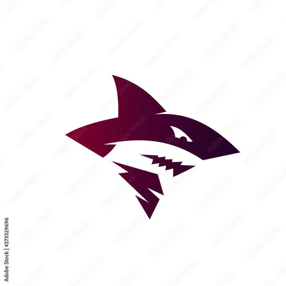 Wild Shark Logo Stock Image Wild Shark Logo Stock Image