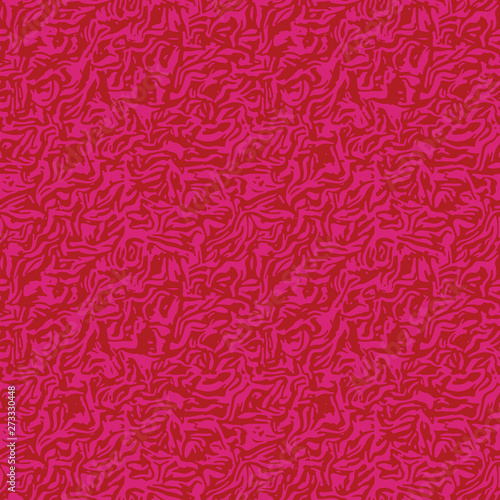 Seamless textured pattern. Seamless wave lines. Abstract embossing texture.  Monochrome, monotone plush background in vivid pink. Abstract seamless pattern for wallpaper, fabric, print, cover design