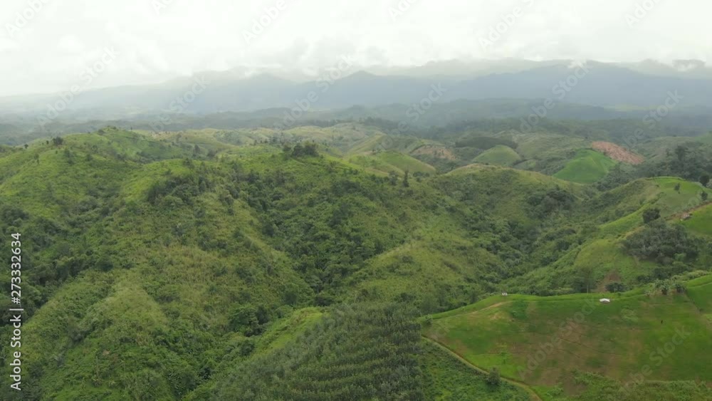 Drone shot over mountains, Thailand. Drone shot over mountains, Thailand.