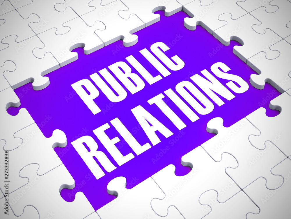 Public relations Concept icon means press notice or broadcast announcement - 3d illustration Public relations Concept icon means press notice or broadcast announcement - 3d illustration