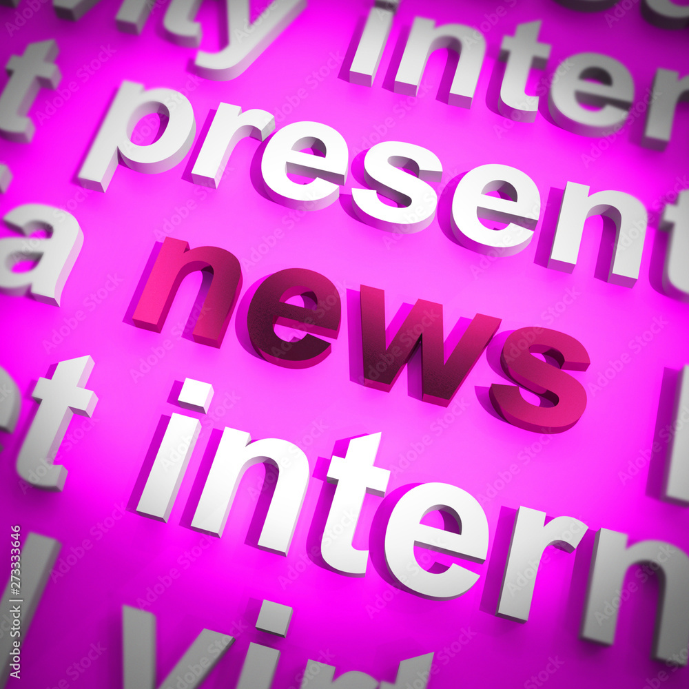 News concept icon means breaking stories and newsflash - 3d illustration News concept icon means breaking stories and newsflash - 3d illustration