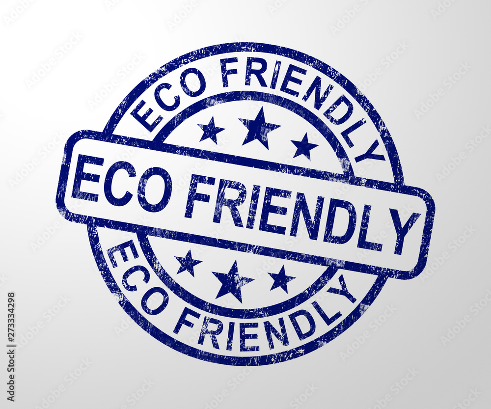 Eco-friendly concept icon means environmentally natural - 3d illustration Eco-friendly concept icon means environmentally natural - 3d illustration