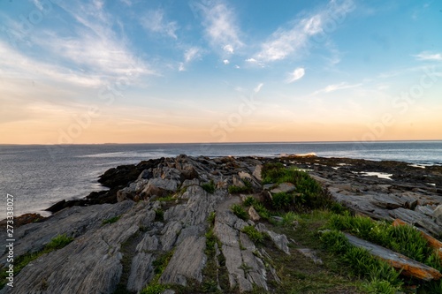 Sunset over Cape Elizabeth near Portland, Maine photo