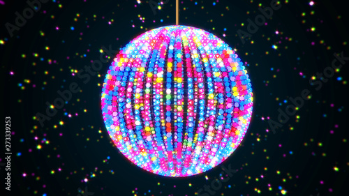 Disco Ball 3d Render