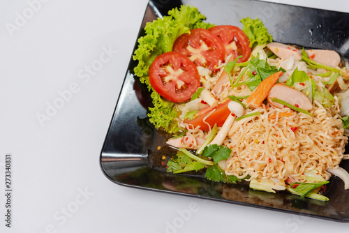 Spicy Noodle Salad (Yum Mama) - Thai food