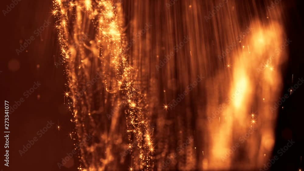 sci-fi gold background of luminous particles that form curves, surfaces, complex structures, time-varying waves with depth of field and bokeh light effects. looped animation modern motion graphics. 18 sci-fi gold background of luminous particles that form curves, surfaces, complex structures, time-varying waves with depth of field and bokeh light effects. looped animation modern motion graphics. 18