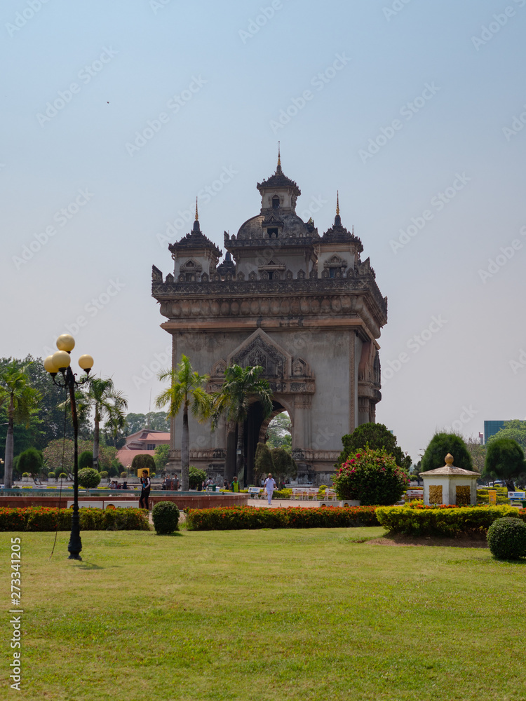 Patuxay archway in Vientiane, Laos