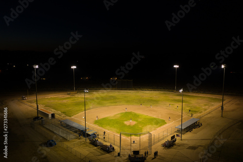 stadium at night photo