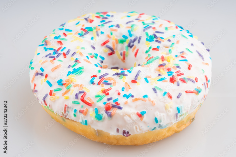 white donut on white background white donut on white background