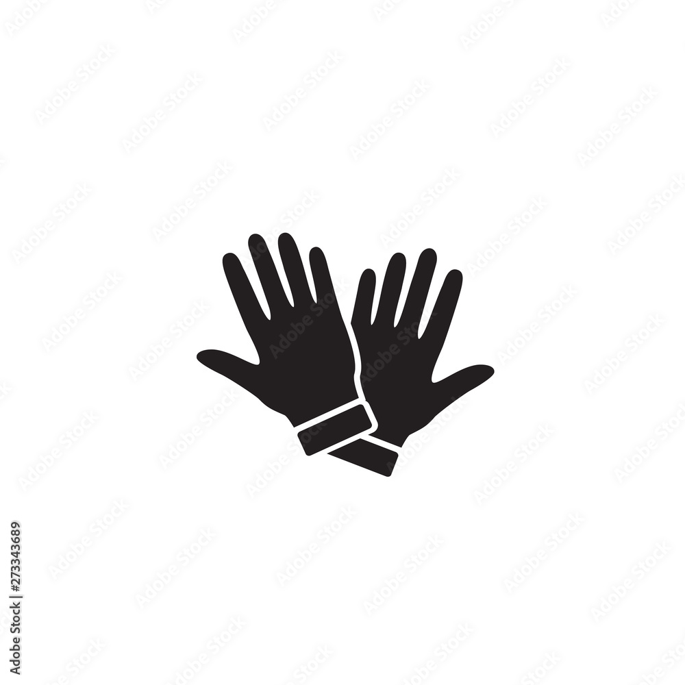 Glove Icon Symbol. Premium Quality Isolated Mitten Element In Trendy Style. Glove Icon Symbol. Premium Quality Isolated Mitten Element In Trendy Style.