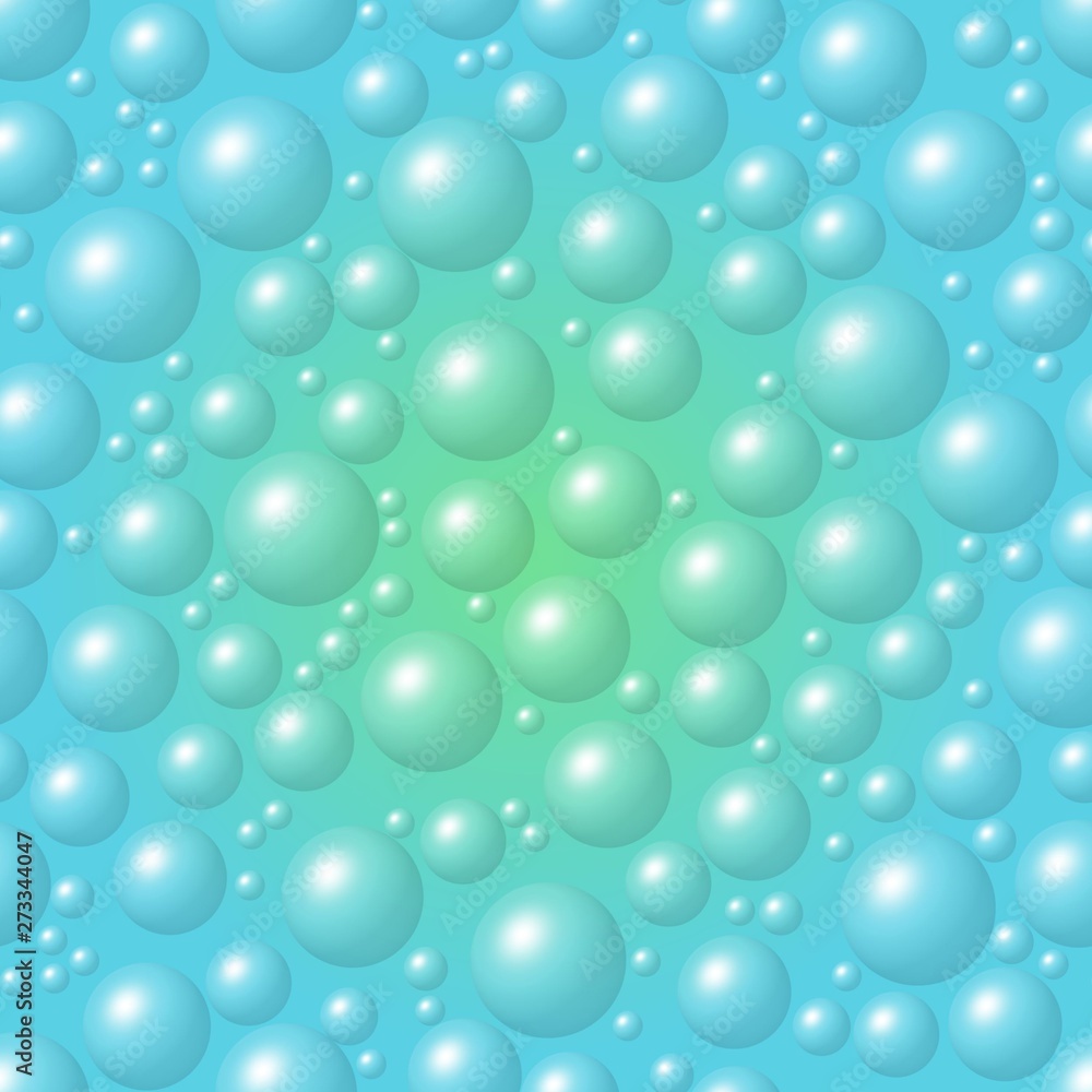 Blue and Green Bubble Background