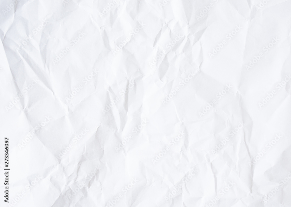 Naklejka premium White creased paper background texture