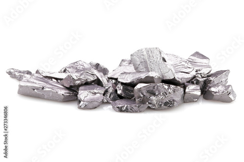 99.95% fine tantalum isolated on white background photo