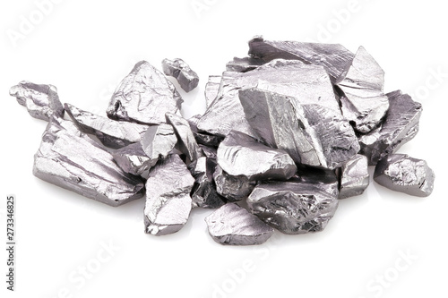 99.95% fine tantalum isolated on white background photo
