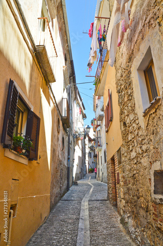 An alley in the village of Maranola in central Italy
