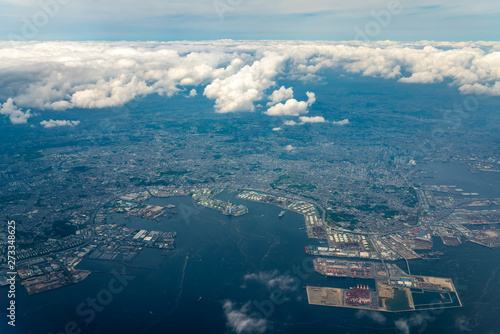 東京湾航空写真 横浜付近（東京・神奈川）
