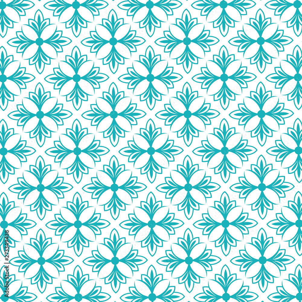 Seamless abstract floral pattern. green and white vector background. Geometric leaf ornament. Graphic modern pattern Seamless abstract floral pattern. green and white vector background. Geometric leaf ornament. Graphic modern pattern