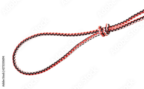 fisherman's loop knot tied on synthetic rope