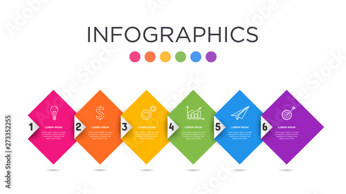 Free Download Full-color business label Infographic template. - GFXLoad