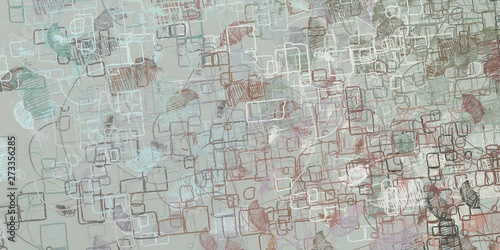 Artistic sketch backdrop material. Abstract geometric pattern. Chaos and random. Modern art drawing painting. 2d illustration. Digital texture wallpaper. 