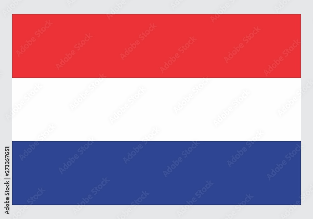 Illustration of the isolated Netherlands national flag