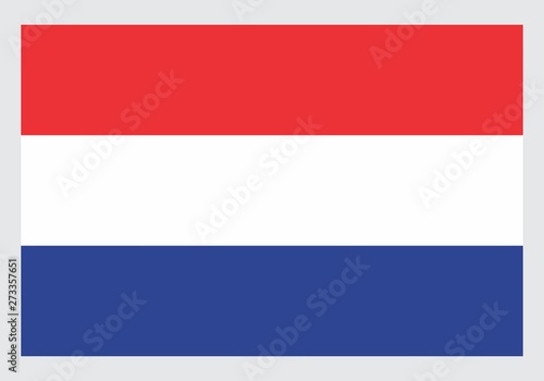 Illustration of the isolated Netherlands national flag © luisrftc
