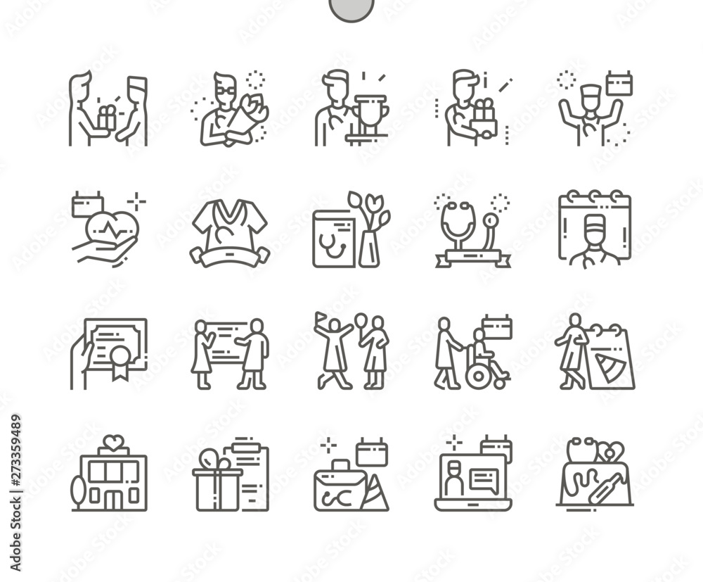 Day of the medical worker Well-crafted Pixel Perfect Vector Thin Line Icons 30 2x Grid for Web Graphics and Apps. Simple Minimal Pictogram Day of the medical worker Well-crafted Pixel Perfect Vector Thin Line Icons 30 2x Grid for Web Graphics and Apps. Simple Minimal Pictogram