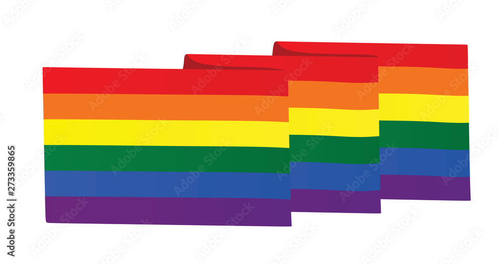 Obraz premium LGBT flag. vector illustration