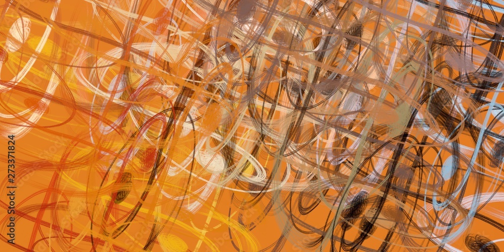 Obraz premium Artistic sketch backdrop material. Abstract geometric pattern. Chaos and random. Modern art drawing painting. 2d illustration. Digital texture wallpaper. 