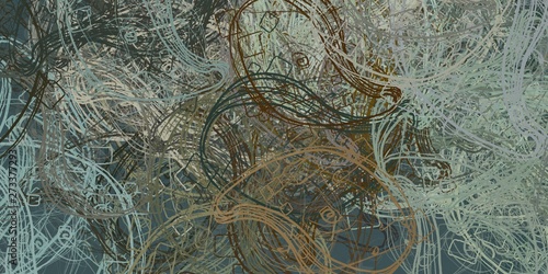 Artistic sketch backdrop material. Abstract geometric pattern. Chaos and random. Modern art drawing painting. 2d illustration. Digital texture wallpaper.  © Jakub