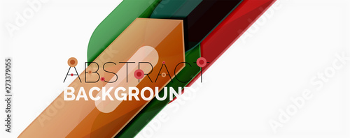 Abstract color lines dynamic background, modern material design style